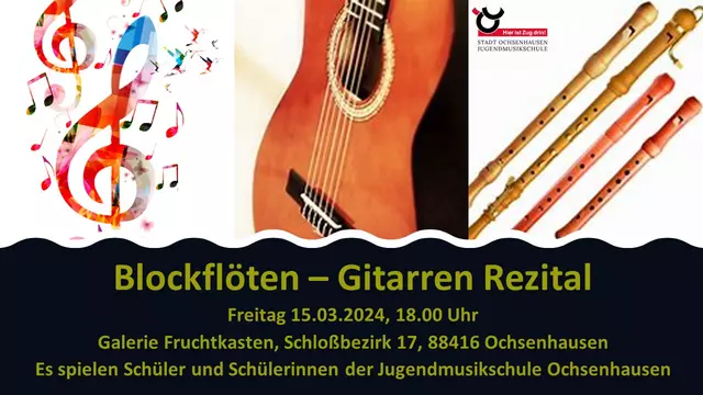 Blockflöten-Gitarrenrezital 15.03.24